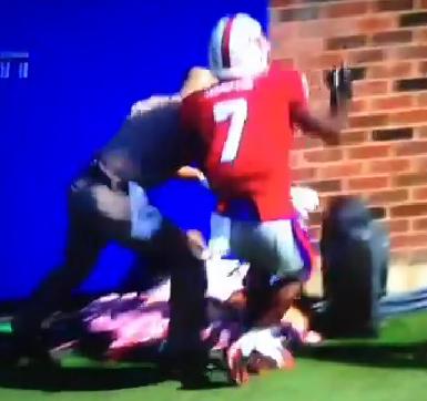 texas a&m mascot saved during football game