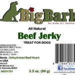 RECALL ALERT: Big Bark All Natural Beef Jerky Treats