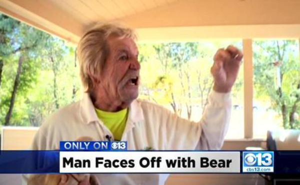 carl moore punched bear in face to save dog