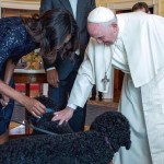 Pope Francis Meets Bo and Sunny Obama