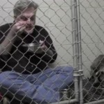 Big-Hearted Veterinarian Enjoys a Meal with Scared Dog in Cage [Video]