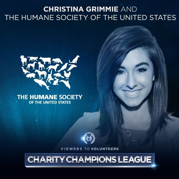 Christina Grimmie HSUS Charity Champions League